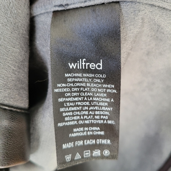 Aritzia Wilfred Mila Vegan Leather Blouse-Black - Picture 8 of 10